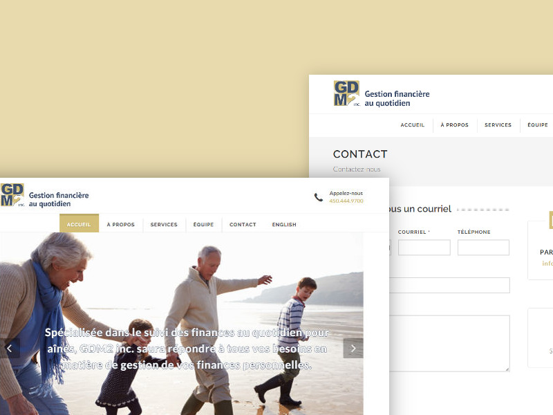 GDM2 Inc. Site web complet